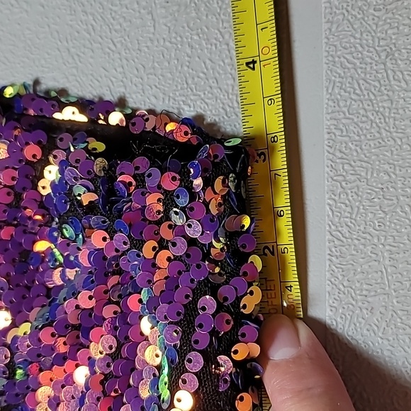 Forever 21 sequin dress 1X mini barbiecore bodycon New Years Party! - Picture 5 of 9